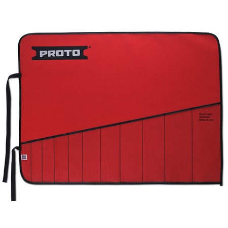 PROTO Red Canvas 11-Pocket Tool Roll J25TR44C